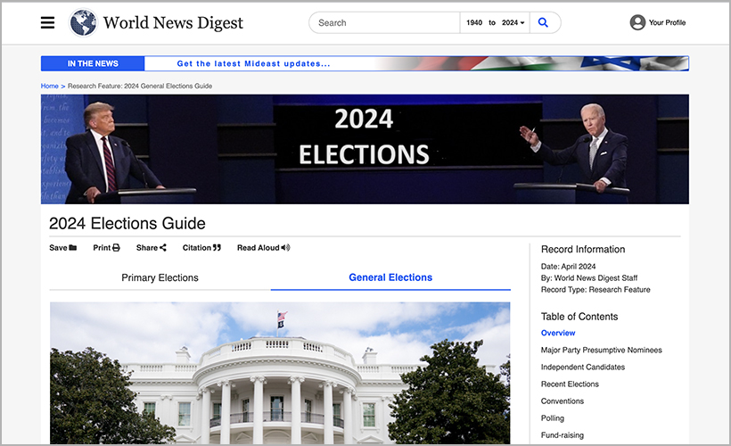World News Digest's 2024 Elections Guide