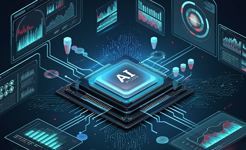 AI microchip to represent the Infobase Artificial Intelligence (AI) Streaming Collection