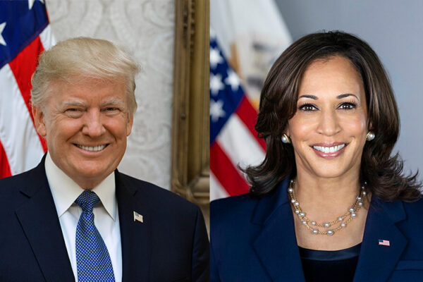 Donald Trump and Kamala Harris, the 2024 presidential race front runners