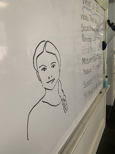 "Guess the Image" drawing of Greta Thunberg