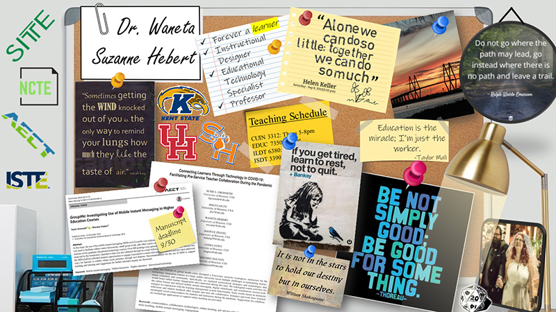 Vision board, to help with professional development