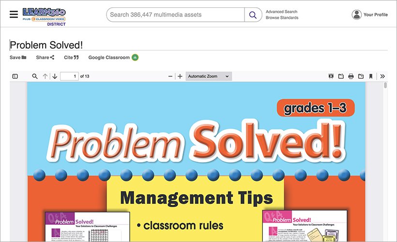 Problem Solved! on Learn360