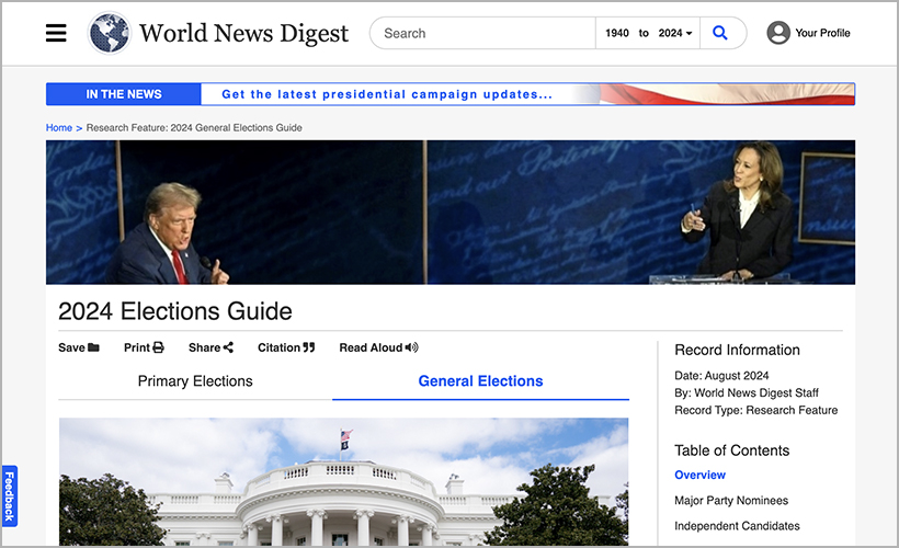 World News Digest's 2024 Elections Guide