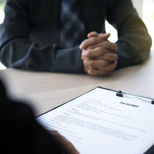 Contract on a desk