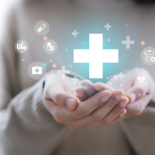 Virtual health related icons