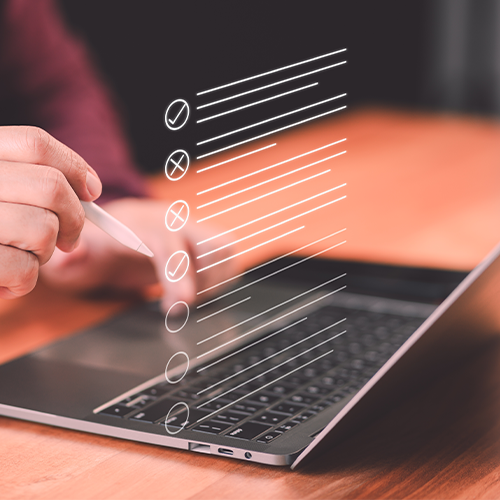 Laptop with virtual screen