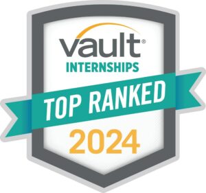 2024 Vault Top Ranked Internship Seal