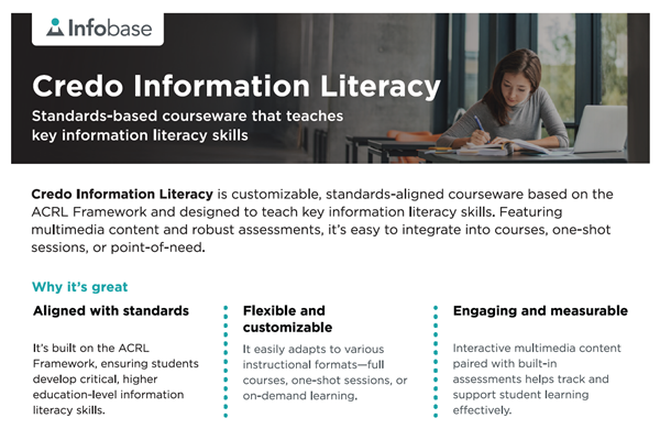 Credo Information Literacy Fact heet