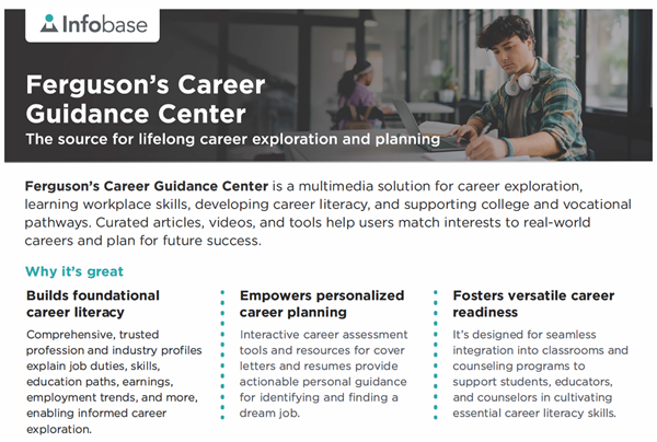 Ferguson's Career Guidance Center Product Fact Sheet