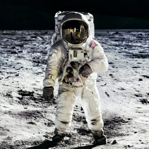 Astronaut on Lunar Moon Landing